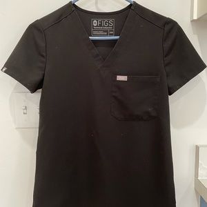 Figs Catarina Top Black XXS